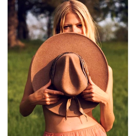 COPY - ⚡️Sale NWT Anthro Cover Band Rancher Festival Chic Hat OS - Picture 2 of 11